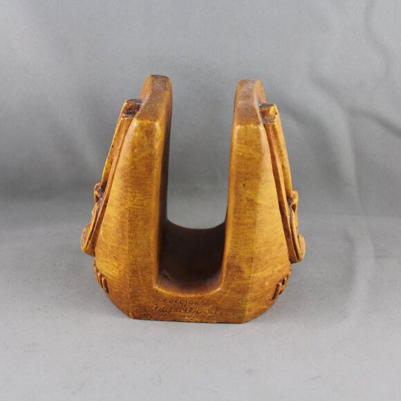 Vintage Coco Joe's Napkin Holder - Lono Face - Made of Happa Wood - With Tag - Picture 4 of 7